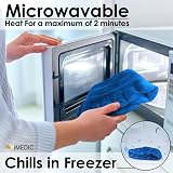 iMedic Microwaveable Neck Warmer Freezable Cold Therapy Wrap Blue view 6