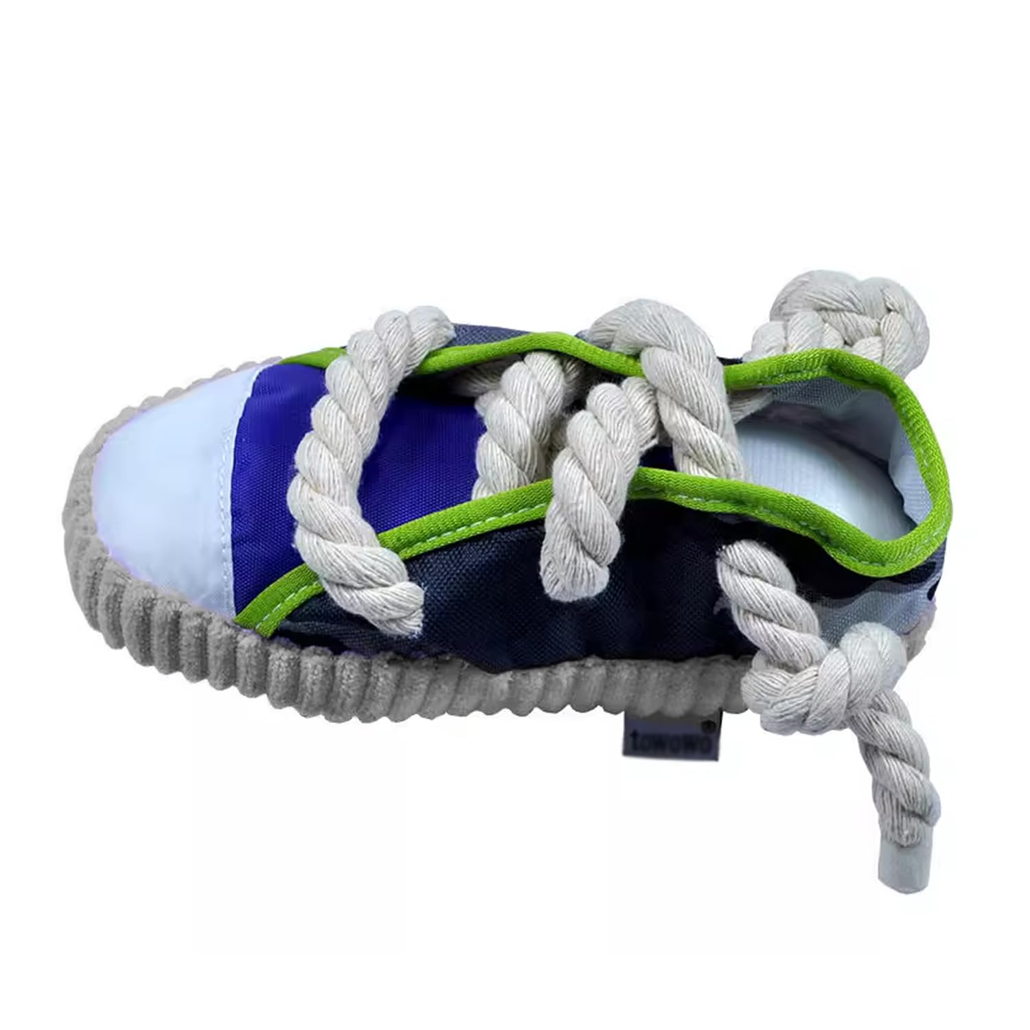 MeiAOBest Dog Squeaky Chew Toy,Durable Shoes-Shaped Pet Reduce Boredom and Consume Extra Energy Interactive Toy_Grey