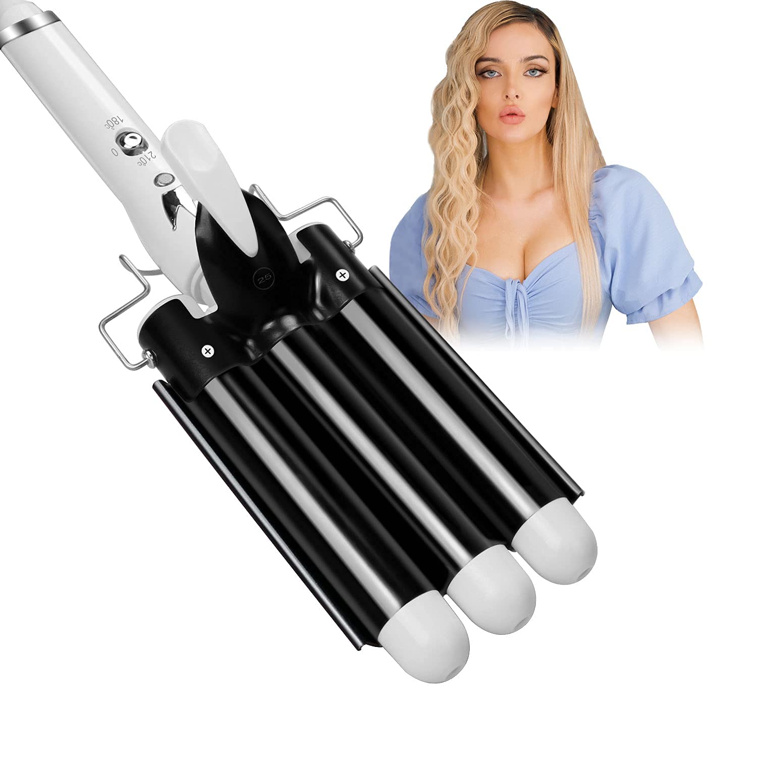 Three Barrel Curling Iron