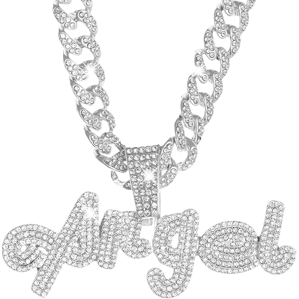 BLINGFACTORY Hip Hop Silver Plated Drug Addict Pendant & 20