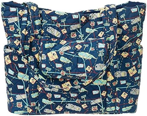 Roadtrip Camper Quilted Tote Bag