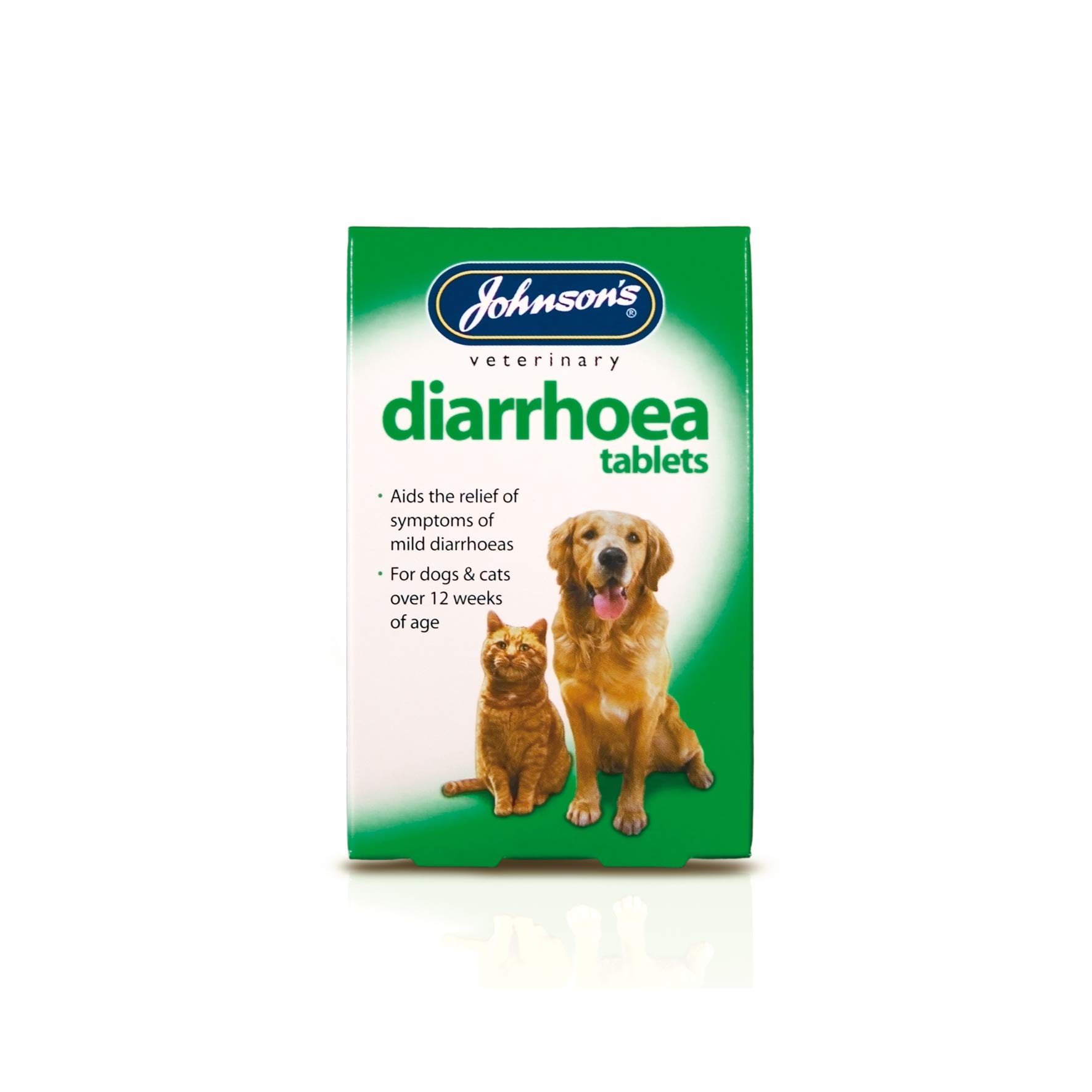 Johnson's Vet Diarrhoea Tablets, Pack of 12, clear
