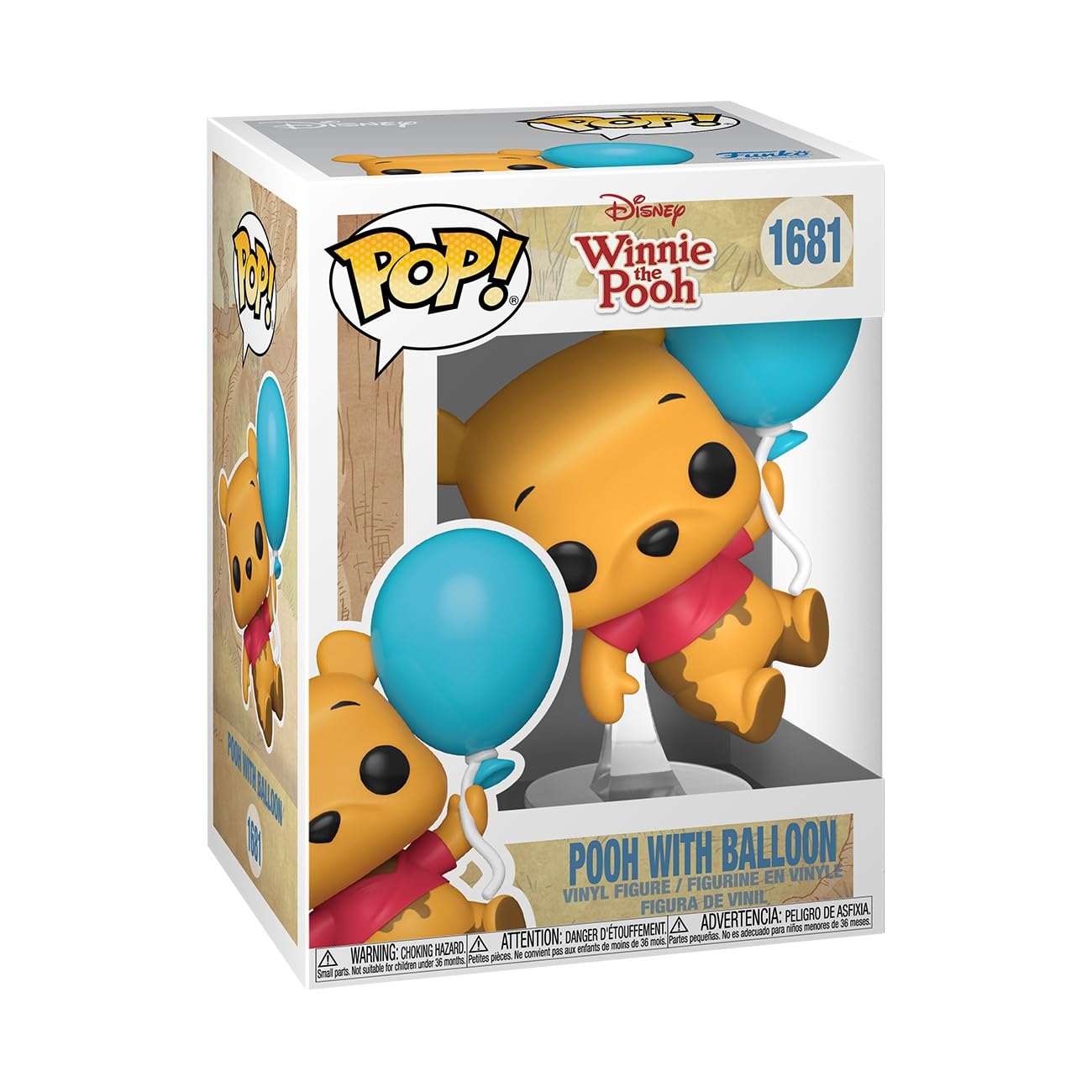 Funko Pop! Disney: Winnie the Pooh – Pooh With Balloon - Collectable Vinyl Figure - Gift Idea - Official Merchandise - Toys for Kids & Adults - Cartoon/Animation Fans - Model Figure for Collectors