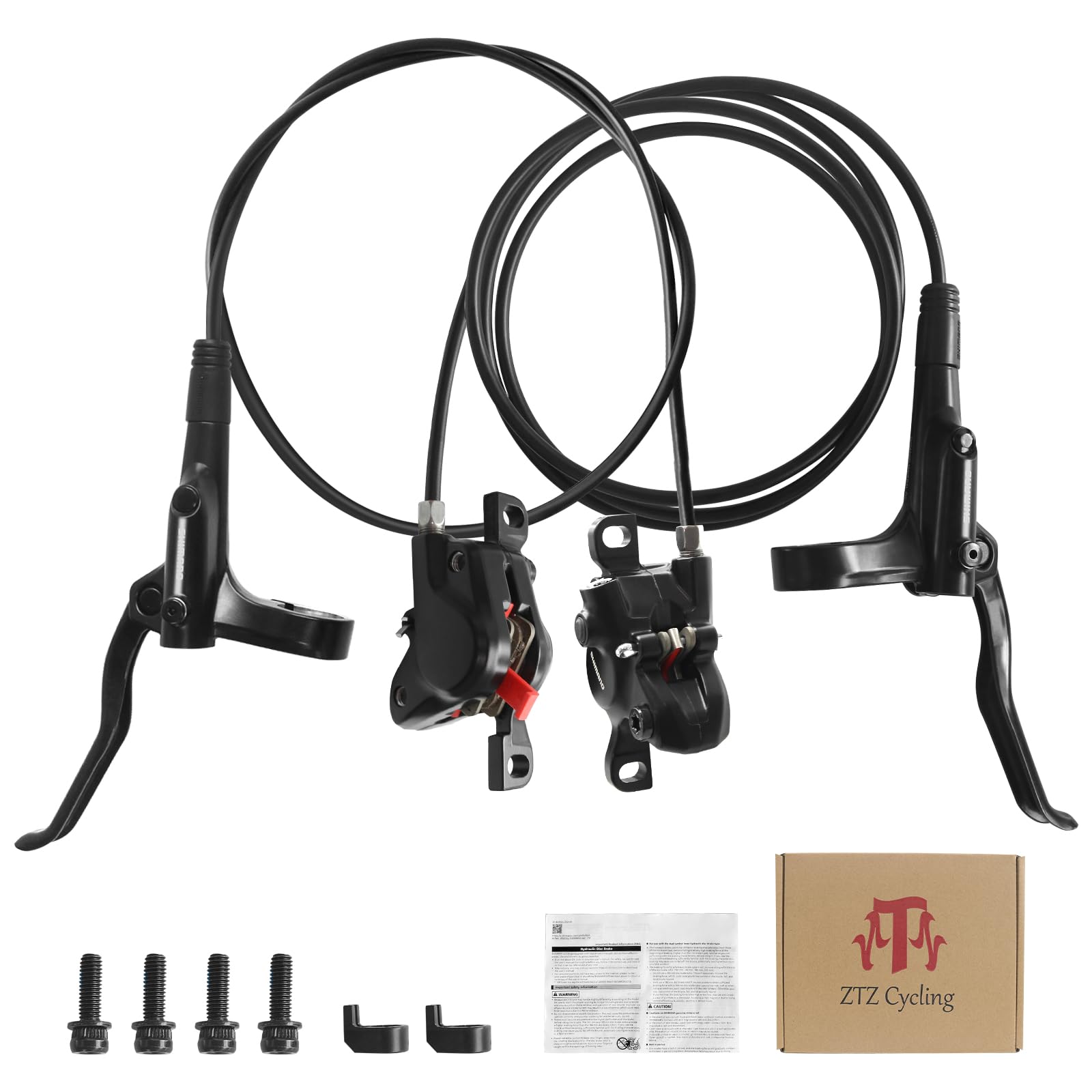 Photo 1 of 1pcs only----Exceedhub MT200 MTB Hydraulic Disc Brakes Set Left Front 800mm Right Rear 1550mm Mountain Bike Hydraulic Brake Mountain Bike Bicycle Disc Brake 1Piston