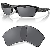 OAKLEY Original Flak Jacket XLJ OO9009 Replacement Lenses For Men For Women+ Bundle Microfiber Pouch -FRAMES NOT INCLUDED