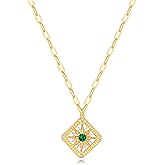 BENEIGE Gold Necklace for Women 14K Gold Plated Trendy Gold Necklace Pendant Simple Hypoallergenic Adjustable Chain Necklaces Jewelry For Women