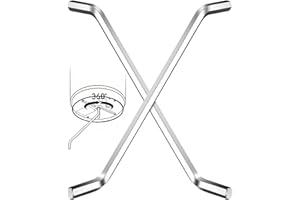 FAYSAZOY 2Pcs Garbage Disposal Wrench, Upgrade Steel Allen Wrench Tool with Extended Grip, Compatible with InSinkErator, Waste King, Moen Garbage Disposals tool to Unjam Unclog Kitchen Sink