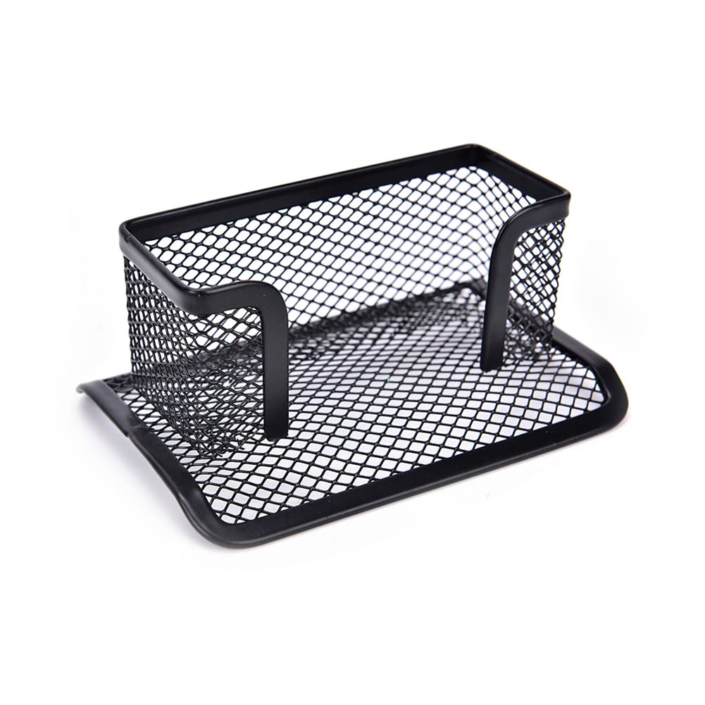 ARFUKA Business Card Holder Mesh Card Holders Name Card Display Stand Business Card Organizer for Office Desk Tabletop Countertop Black