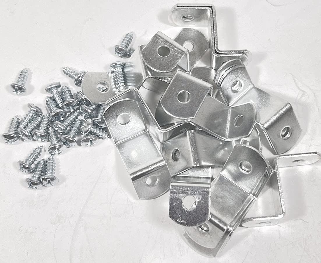 Photo 1 of 3/4" Canvas Offset Clips Extra Heavy Duty with Screws 20 Pack