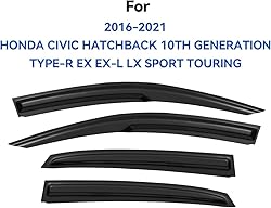 Window Visors Rain Guards Shield for 2016-2021
