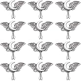 SUNNYCLUE 40Pcs Gothic Charms Bulk Silver Butterfly Charms Cicada Butterfly with Moon Phase Tarot Ouijas Magic Charm for Jewelry Making Charms Women Necklace Earring Bracelet Diy Halloween Craft Gift