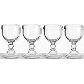 Crisa Made in Mexico Chavelas 4-Shrimp Cocktail Schooner Beer Chavela Glasses Mexican Jarro de Vidrio Glass Copa De Cóctel De Camarones 7"X4"