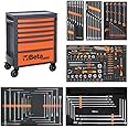Beta RSC24KIT Rolling 7 Drawer Orange Tool Cabinet with 6 Foam Tray Tools Sets with 195 Tools and Accessories