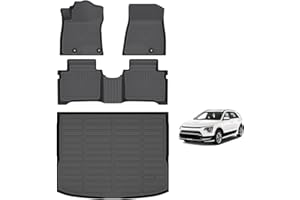 AIPOIL® Floor Mats & Cargo Liner Set for 2023-2025 Kia NIRO & Kia NIRO Hybrid (Not for NIRO EV & NIRO PHEV) All Weather Protection TPE Anti-Slip Automotive Full Set Accessories - Black