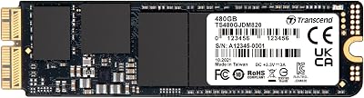 Transcend 480GB JetDrive 820 SSD PCIe Gen3 x2 for MacBook Air/Pro Retina Up to