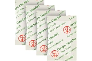 O2frepak 50CC(300-Pack) Food Grade Oxygen Absorbers Packets for Home Made Jerky and Long Term Food Storage,With Oxygen Indicator In Vacuum Bag and 3 times Oxygen Absorption Capacity