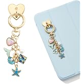 WOZEAH Charm Chains for Kindle, Phone Charm Bracelet Accessories for Readers Booklovers, Charms Compatible for E-Reader