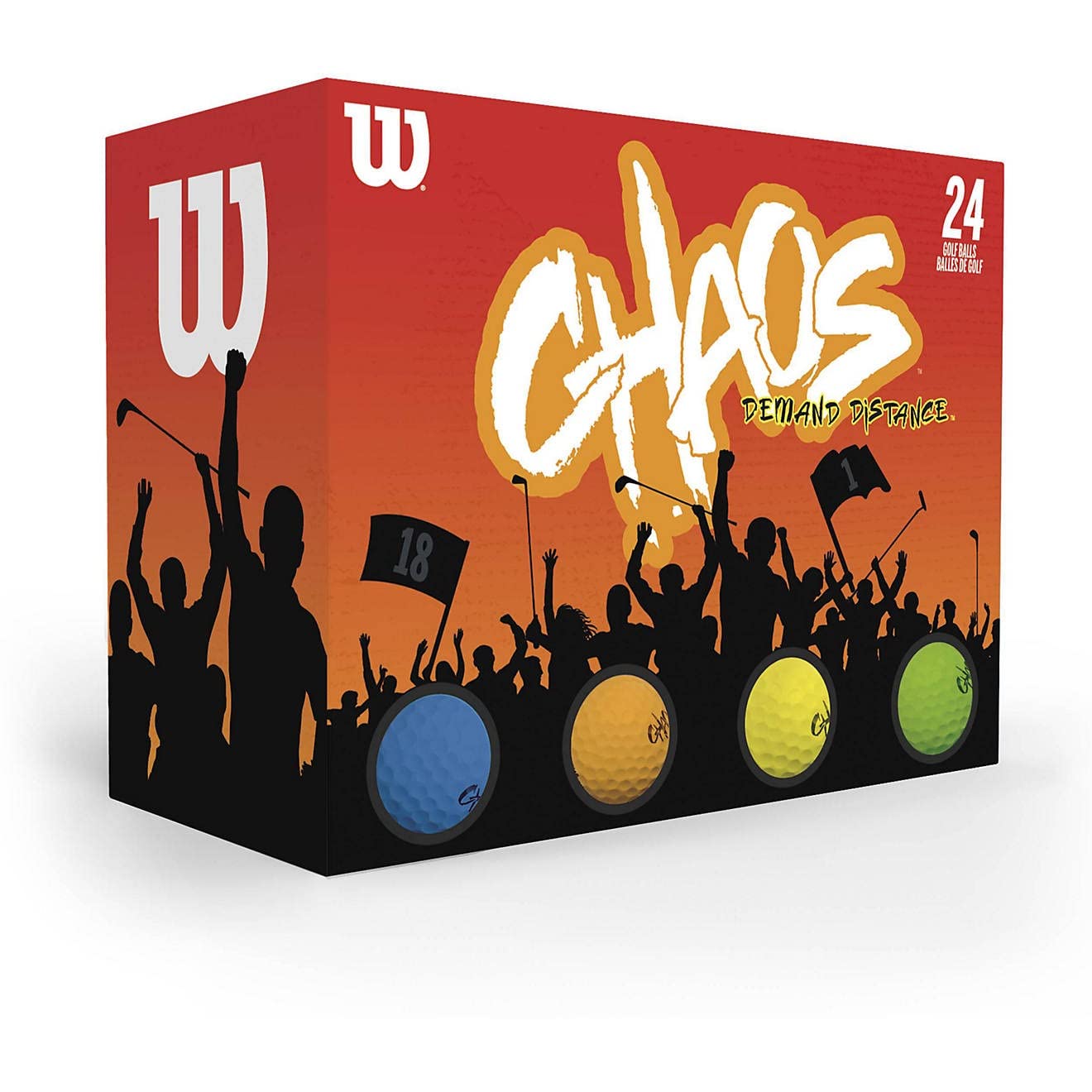 Wilson Sporting Goods Chaos 24- Golf Ball Pack - Multi Color