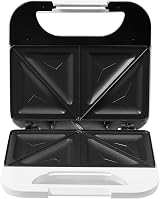 PIFCO 750W White Sandwich Maker Non-Stick Cool-Touch Handle Compact view 2