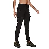 Arunlluta Hiking Pants Women Lightweight Cargo Pants Quick Dry Joggers for Women with Pockets Water-Resistant Travel Pants