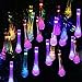 Vmanoo Christmas Decorative Solar Powered Lights, 30LED 19.7ft 8Modes Water drop Fairy String light for Outdoor, Indoor, Home, Patio, Lawn, Garden, Party, Wedding, Gift,Waterproof 2 PACK (Multi-color)