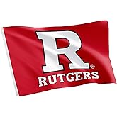 Desert Cactus Rutgers R Flag - 3 x 5 Feet Knights Banner, Indoor/Outdoor Durable Fabric, 100% Polyester Design (Style 2)