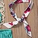 Baby Girls 3 Pcs Swimwear Tassels Halter Top+Floral Bottom+Headband Swimsuit (3-4T, Cyan)