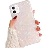 J.west for iPhone 12 Mini Case 5.4-inch, Luxury Sparkle Thinfoil Opal Clear Soft Silicone Cover Shockproof Phone Case for Girls Women iPhone 12 Mini Case(Colorful)