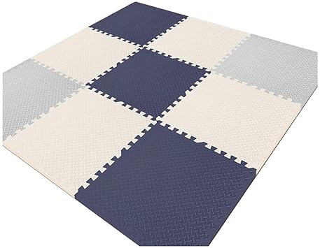 Ztmn Foam Puzzle Bodenfliesen Baby Play Mat Bequem Mit Border Gaming Room Kindergarten Balkon Ineinandergreifende Boden Kinder Mehrfachfarbe 30x30x1cm Farbe I Grosse 16 Fliesen Amazon De Kuche Haushalt