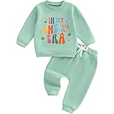 WZTYYDS Baby Girl First Birthday Outfit In My One Year Old Era Sweatshirt Fall Long Sleeve 1st Birthday Shirt Pants Set