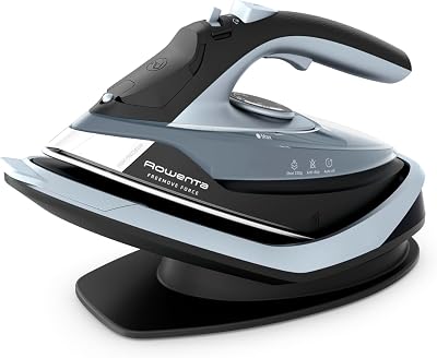 Freemove Force, Ferro da Stiro a Vapore Senza Filo, Efficiente, Riscaldamento Rapido, Leggero, Ricarica Rapida, Erogazione del Vapore di 35 g/min, Spegnimento Automatico, DE6720D1