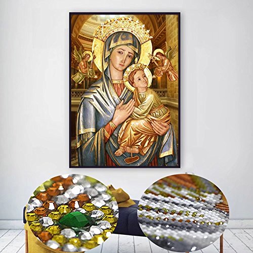 image for Handser DIY Diamond Embroidery Paintings, Religious Icon Special Shape