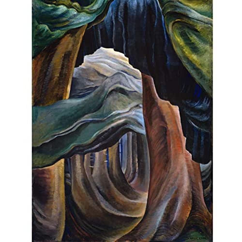 Artery8 Emily Carr Forest British Columbia Painting Art Print Canvas Premium Wall Decor Poster Mural