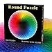 D-FantiX 1000 Pieces Puzzles for Adults Teen, Large Round Jigsaw Puzzle Gradient Color Rainbow Puzzles Difficult Challenge Palette Games Toy for Adults and Teens