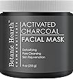 Botanic Hearth Charcoal Facial Mask, Pore Minimizer, Deep Cleansing, Peel Off Black Face Masks for Supple Skin, 9 oz