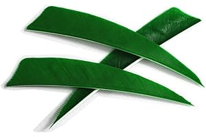 Letszhu Archery Arrows Feather Fletching 4 Inch Real Turkey Vanes for Hunting Target Shooting (25 Pack)