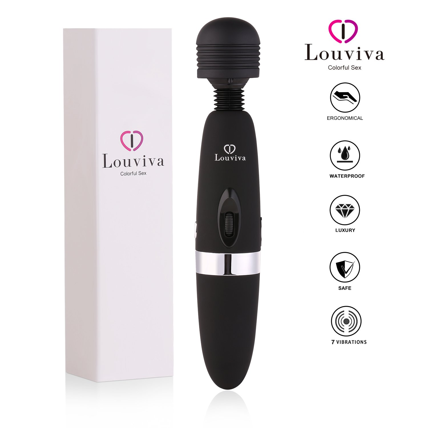 Masajeador Inalámbrico Louviva para Relajar Su Cuerpo Tamaño Medio cm cm