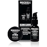 Brickell Men's Restoring Eye Routine for Men, Eye Cream and Serum for Men, Natural and Organic, Unscented, Men's Skin Care Gift Set
