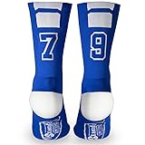 Custom Team Number Crew Socks | Athletic Socks by