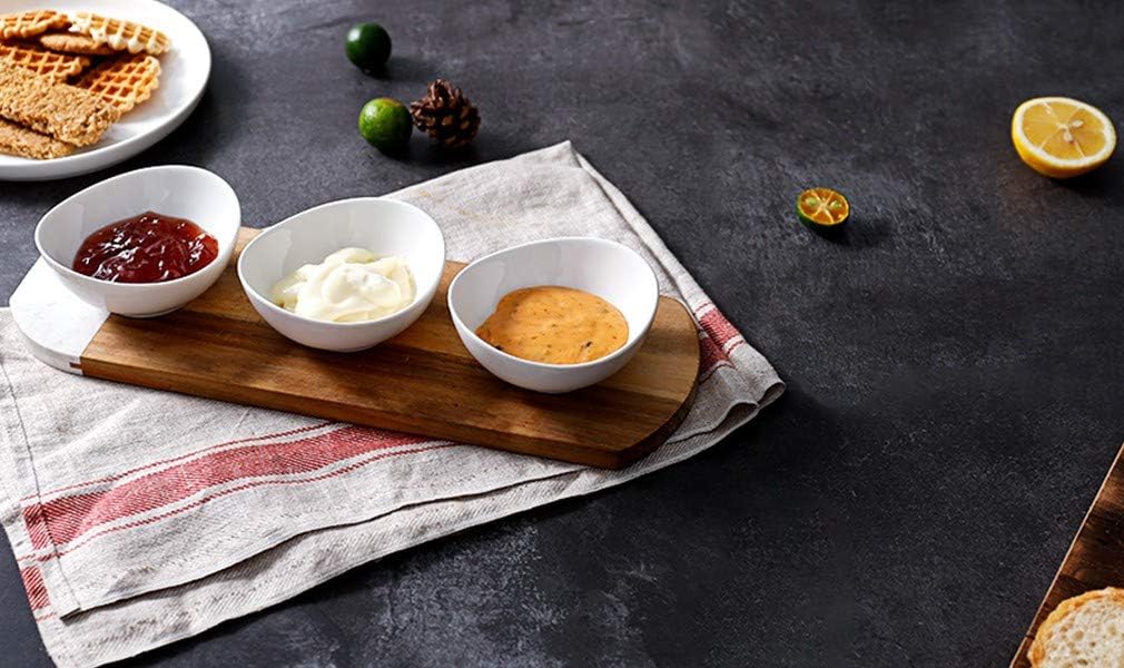 Sweese 123.003 Porcelain Mini Bowls - 4 Ounce for Dipping Sauces, Small Side Dishes - Set of 6, Cool Assorted Colors: Kitchen & Dining
