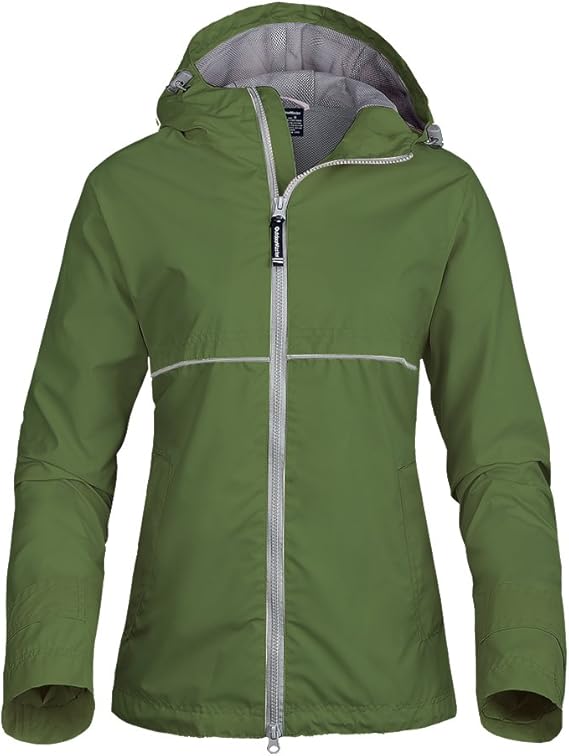 OutdoorMaster Womens' Rain Jacket with Waterproof Hood