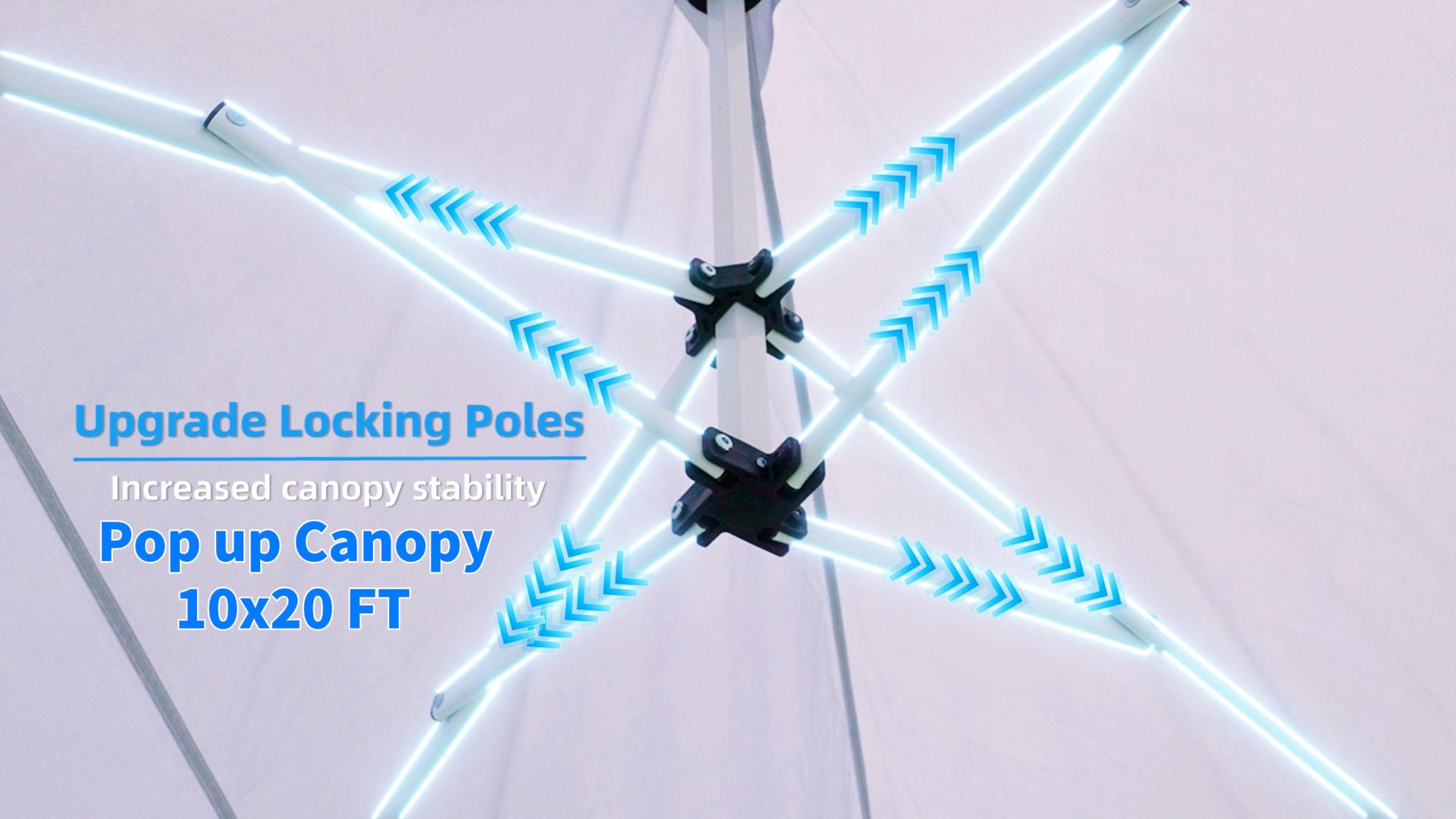 COBIZI 10x20 Pop Up Canopy Party Tent Review: Large Portable Gazebo with Sidewalls image 27
