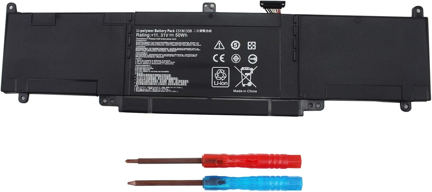 Shareway C31N1339 Laptop Battery Compatible with ASUS ZenBook UX303 UX303L UX303LN TP300L TP300LA TP300LD TP300LJ Q302L Q302LA Q302LG 3ICP7/55/90 0B200-9300000