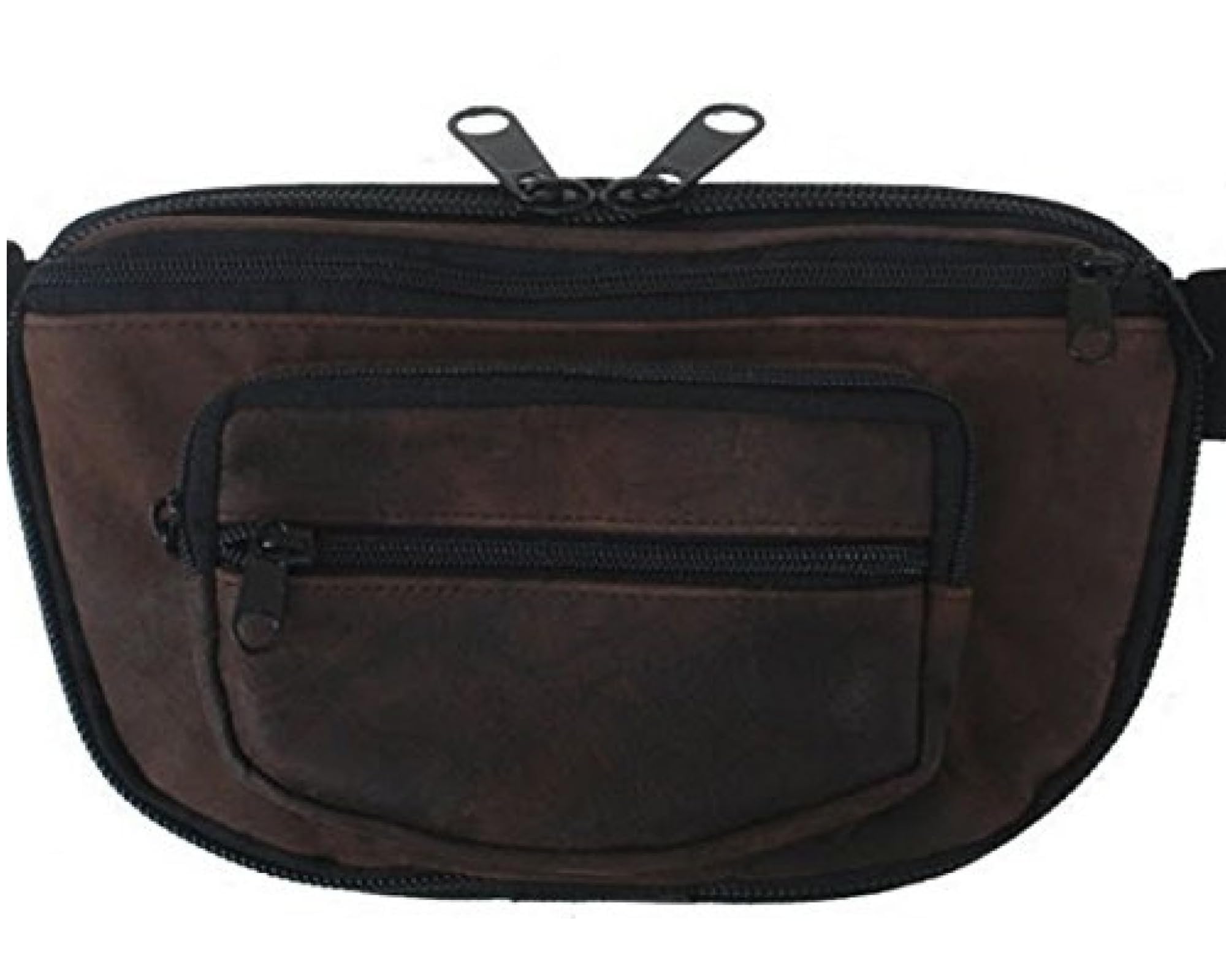 CCW Fanny Pack BUFFALO Suede LEATHER-Brown SMALL DTOM Concealed