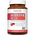 Berberine Supplement (Non-GMO & Vegetarian) Berberine HCL Plus Bitter Melon & Banaba Leaf Extract Capsules - Berberine 500mg Each, 1000mg Per Serve - AMPK Metabolic Activator - 120 Caps (No Pills)