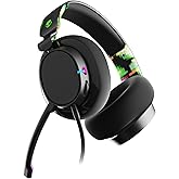 Skullcandy SLYR Pro Multi-Platform Wired Gaming Headset, Removable Mic, Lightweight Design, Ultra-Soft Memory Foam Ear Cushions, Mute and Volume Controls, PC, Xbox, PlayStation - Green Digi-Hype