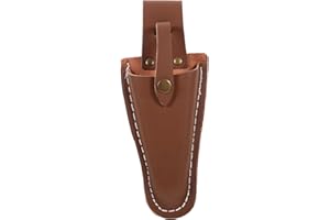 HANABASS Leather Scissor for Gardening Pruner Shears with Snap Closure Durable Cowhide Tool Pouch for Outdoor Garden and Landscaping Use