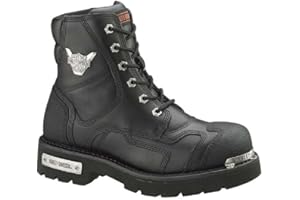 Harley-Davidson Women's Stealth 5.25-Inch Lace-Up Motorcycle Boots, Black D81641