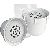 2-pack Water filtered Replacement Filter Compatible with Clearly filtered Water Pitcher 100-gallon service life 2 coconut shell activated carbon filters + 1 pre-rinse bag