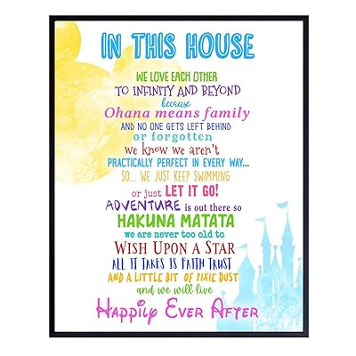 Disney Quotes For Kids Buy Disney Quotes Wall Art Decor For Boys, Girls, Toddlers, Kids Bedroom,  Family Or Living Room, Kitchen, Bathroom - Decorations Or Inspirational  Gift For Walt Disney World, Disneyland, Mickey Mouse Fans Online
